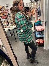 Load image into Gallery viewer, GREEN PLAID FLANNEL
