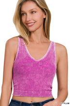 Load image into Gallery viewer, RIBBED CROPPED PADDED V-NECK BRAMI
