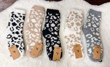 Load image into Gallery viewer, LEOPARD FUZZY SOCKS
