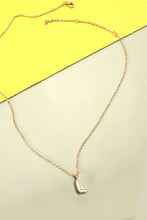 Load image into Gallery viewer, GOLD BUBBLE LETTER NECKLACE
