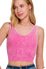 Load image into Gallery viewer, RIBBED CROPPED PADDED V-NECK BRAMI
