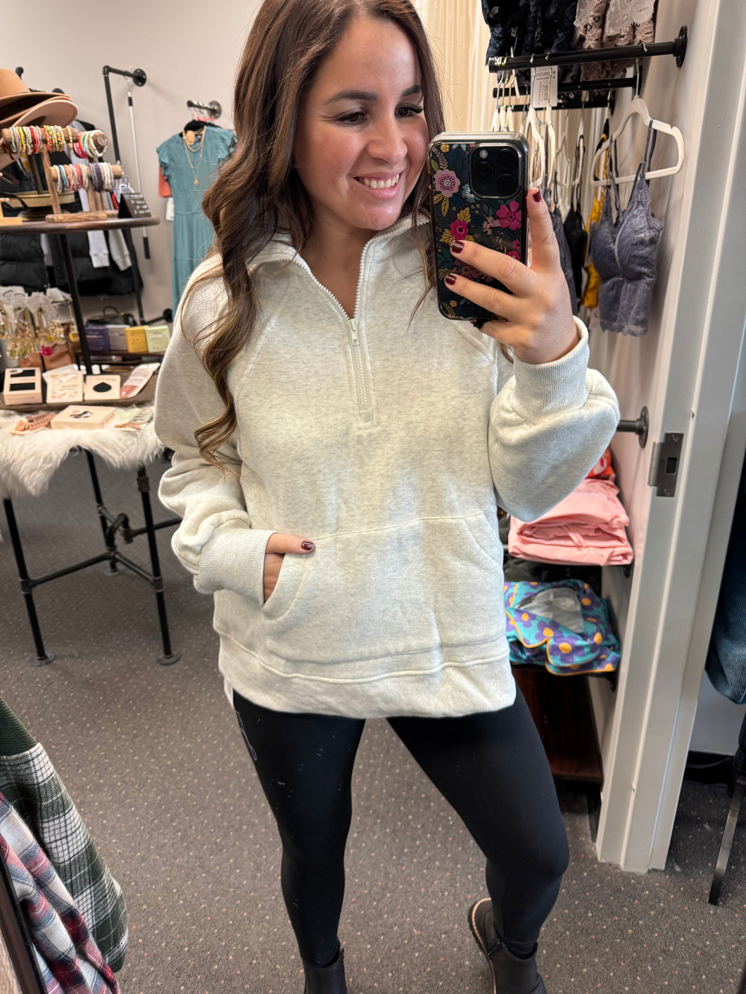 OATMEAL QUARTER ZIP