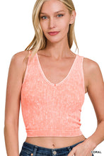 Load image into Gallery viewer, RIBBED CROPPED PADDED V-NECK BRAMI
