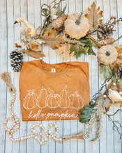 Load image into Gallery viewer, HELLO PUMPKIN GRAPHIC TEE
