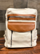 Load image into Gallery viewer, CREAM BACKPACK PURSE
