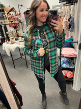 Load image into Gallery viewer, GREEN PLAID FLANNEL
