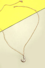 Load image into Gallery viewer, GOLD BUBBLE LETTER NECKLACE
