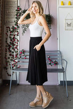 Load image into Gallery viewer, BLACK CLASSIC MIDI SKIRT

