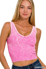 Load image into Gallery viewer, RIBBED CROPPED PADDED V-NECK BRAMI
