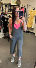 Load image into Gallery viewer, GREY V-NECK JUMPSUIT
