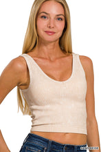 Load image into Gallery viewer, RIBBED CROPPED PADDED V-NECK BRAMI
