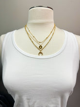 Load image into Gallery viewer, HALF MOON GOLD LAYERED NECKLACE
