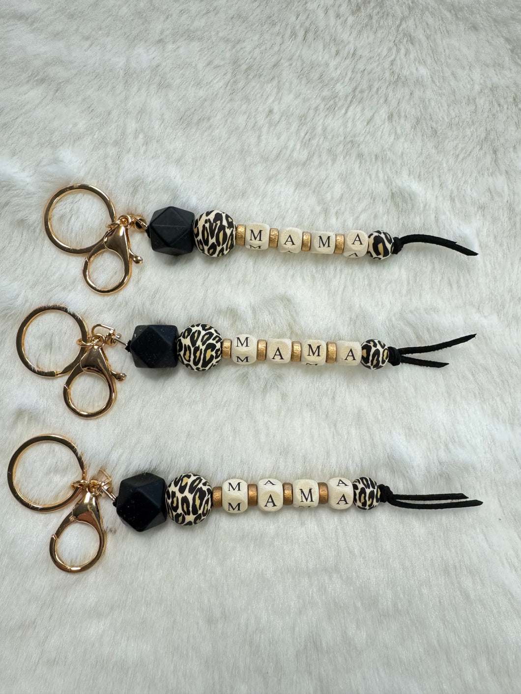 MAMA LEOPARD KEYCHAIN