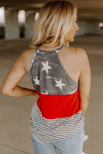 Load image into Gallery viewer, AMERICAN FLAG COLORBLOCK TANK
