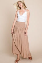 Load image into Gallery viewer, LATTE SMOCKED MAXI SKIRT

