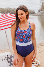 Load image into Gallery viewer, OCEAN OUTINGS ONE-PIECE SWIMSUIT-NAVY FLORAL
